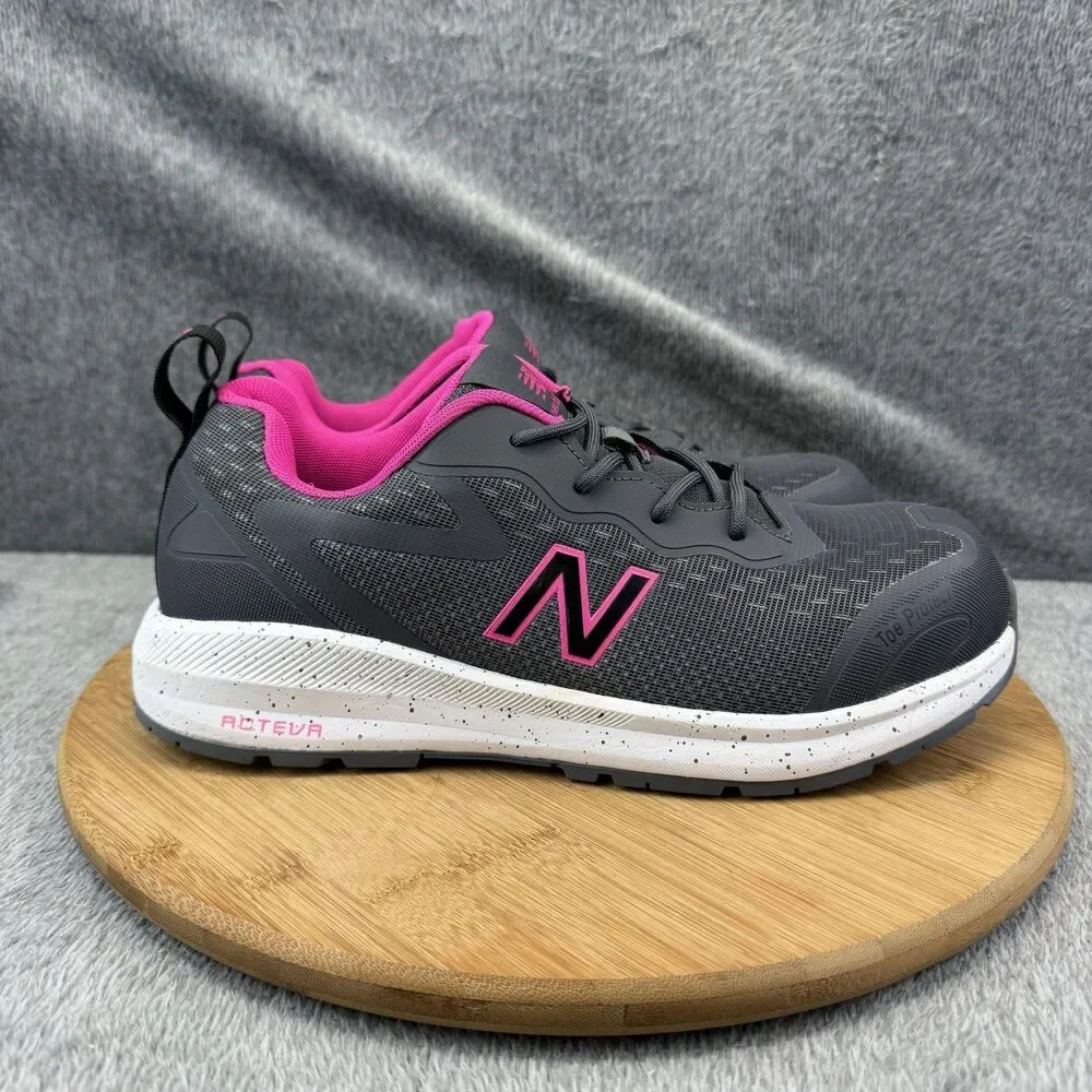 New Balance Safety Shoes Womens Size 8.5 Gray Work Sneakers Top Protect